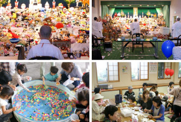 さくらホールあかいわでの人形供養祭の写真